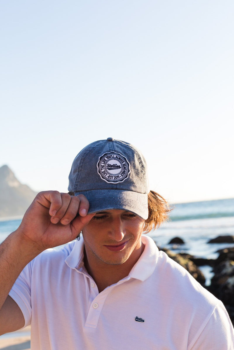 Stone-Washed Dad Cap - Denim Blue