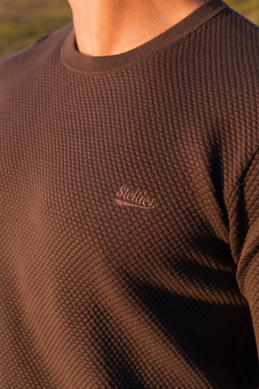 Basket Knitted Jumper - Charcoal