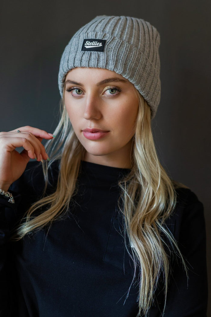 The Core Beanie In Light Grey