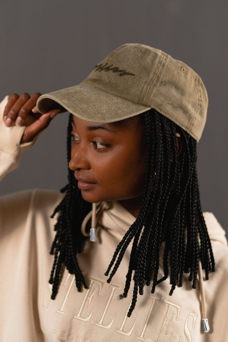 Acid-Washed Dad Cap - Olive