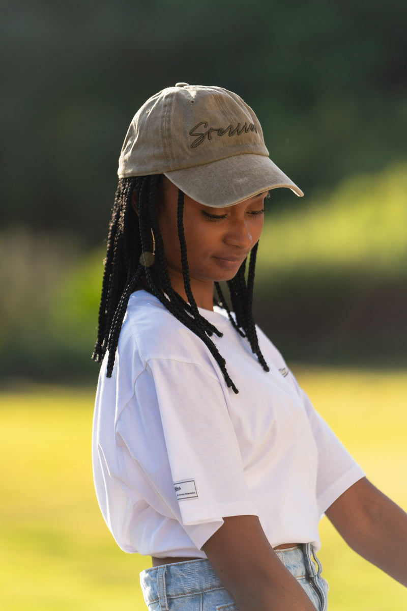 Acid-Washed Dad Cap - Olive
