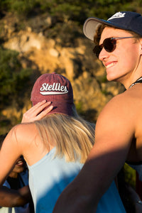 Stone-Washed Dad Cap in Maroon