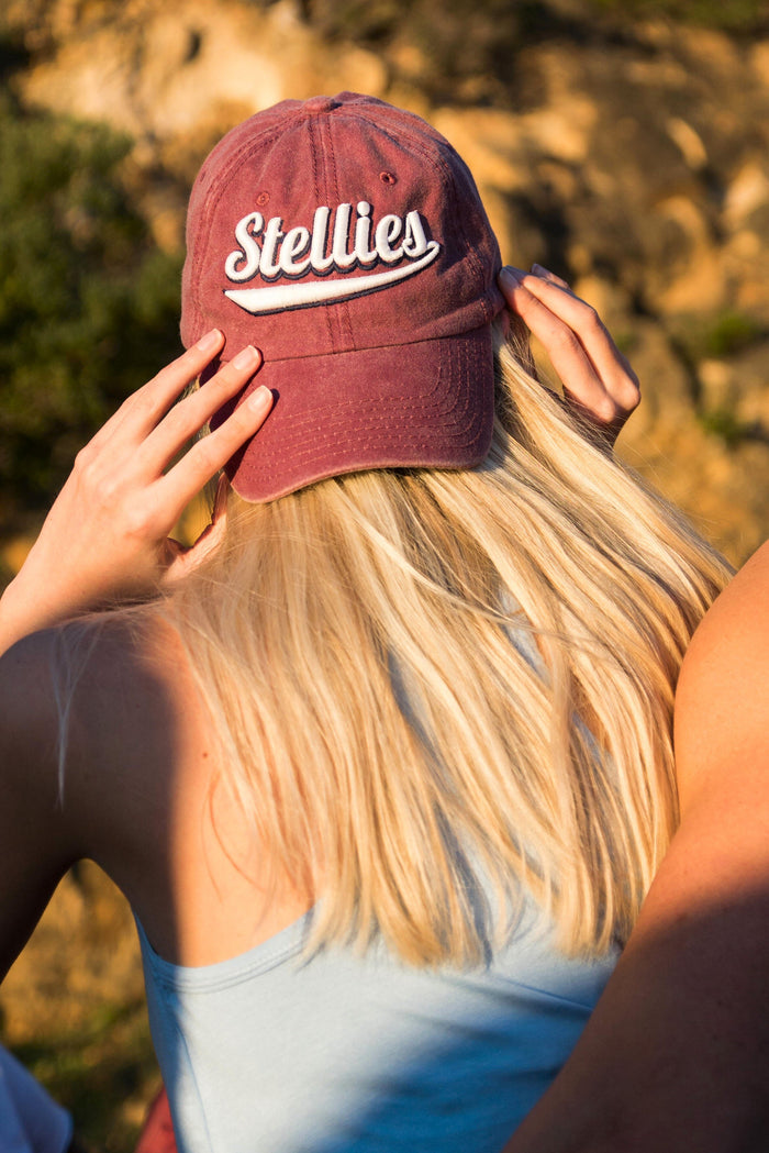 Stone-Washed Dad Cap - Maroon