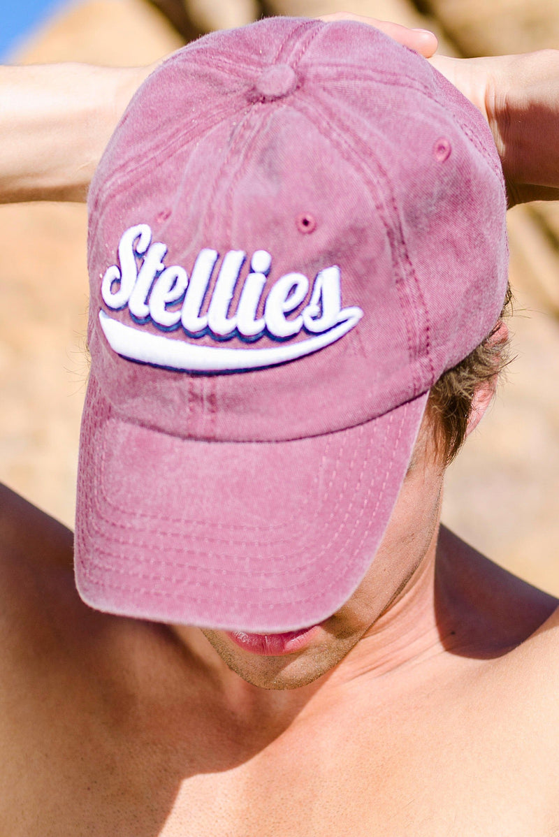 Stone-Washed Dad Cap - Maroon
