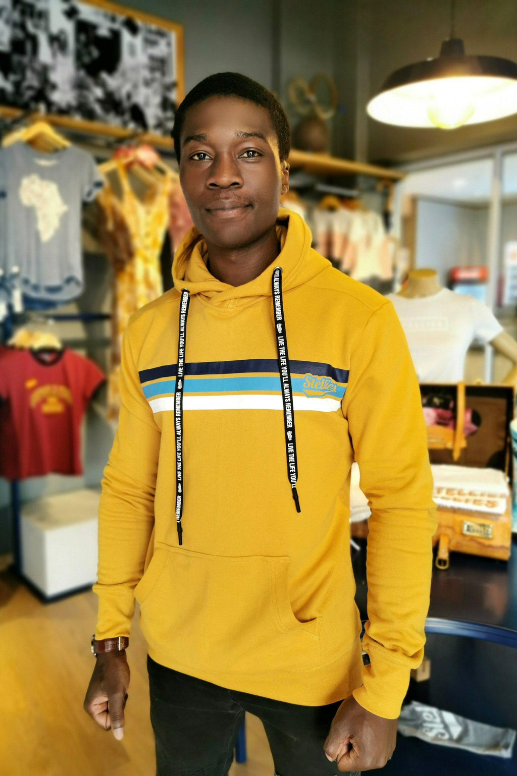 The Mustard Fleece Hoodie - Stellies Authentic Clothing