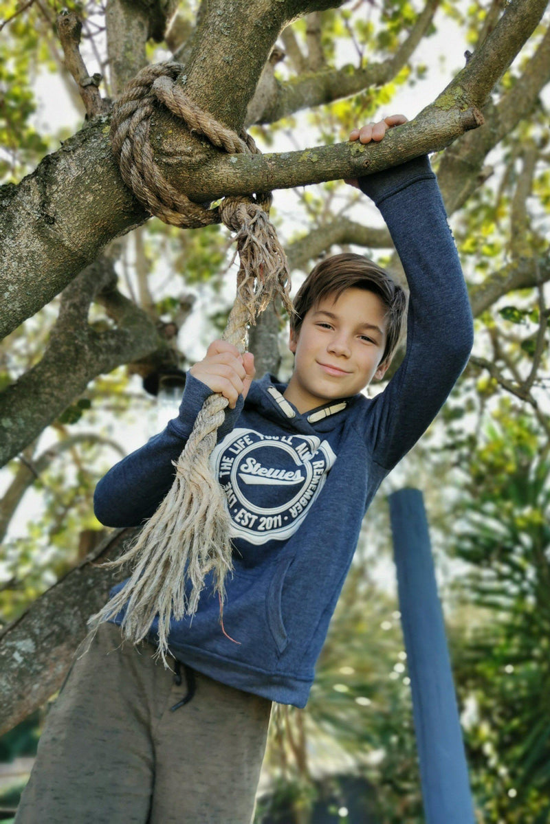 Kids Unisex Hoodie in Indigo - Stellies Authentic Clothing