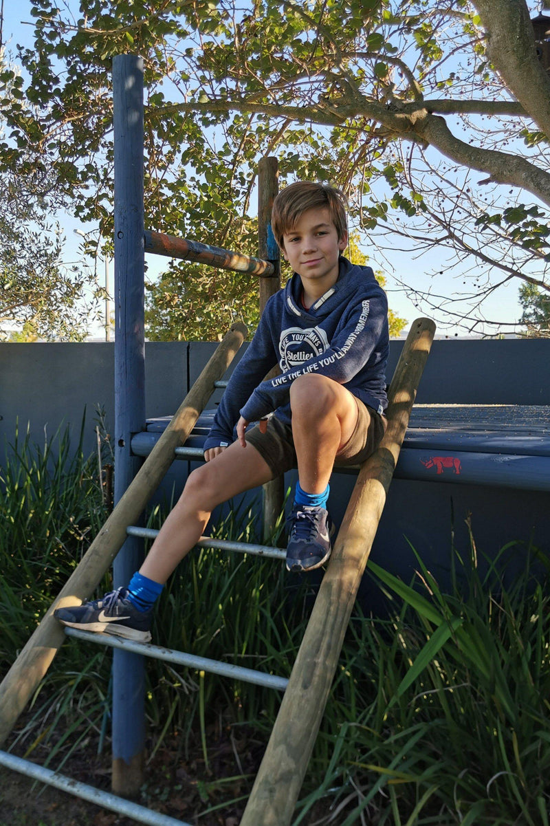 Kids Unisex Hoodie in Indigo - Stellies Authentic Clothing