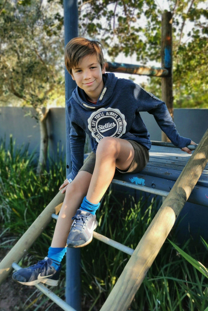 Kids Unisex Hoodie in Indigo - Stellies Authentic Clothing