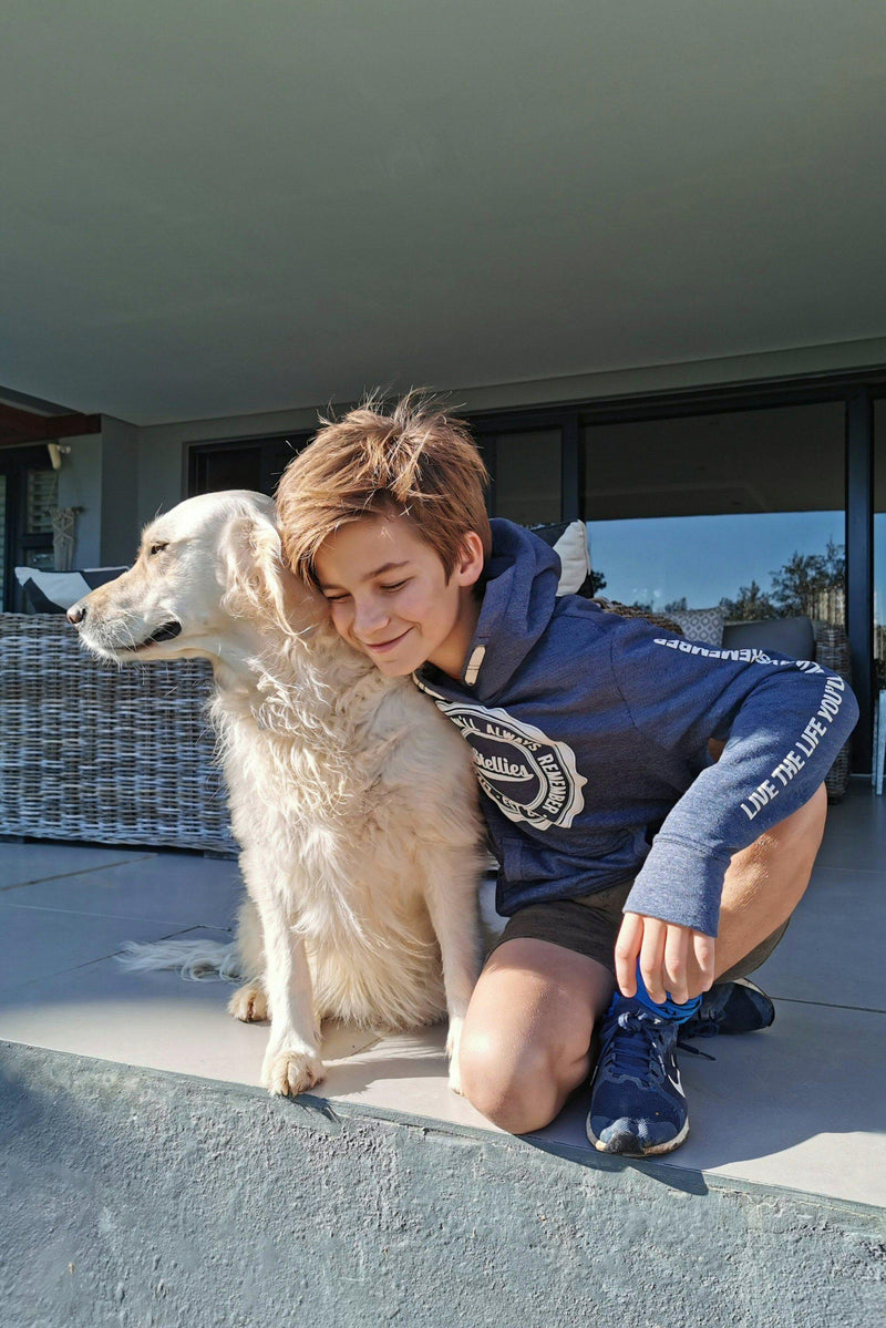 Kids Unisex Hoodie in Indigo - Stellies Authentic Clothing