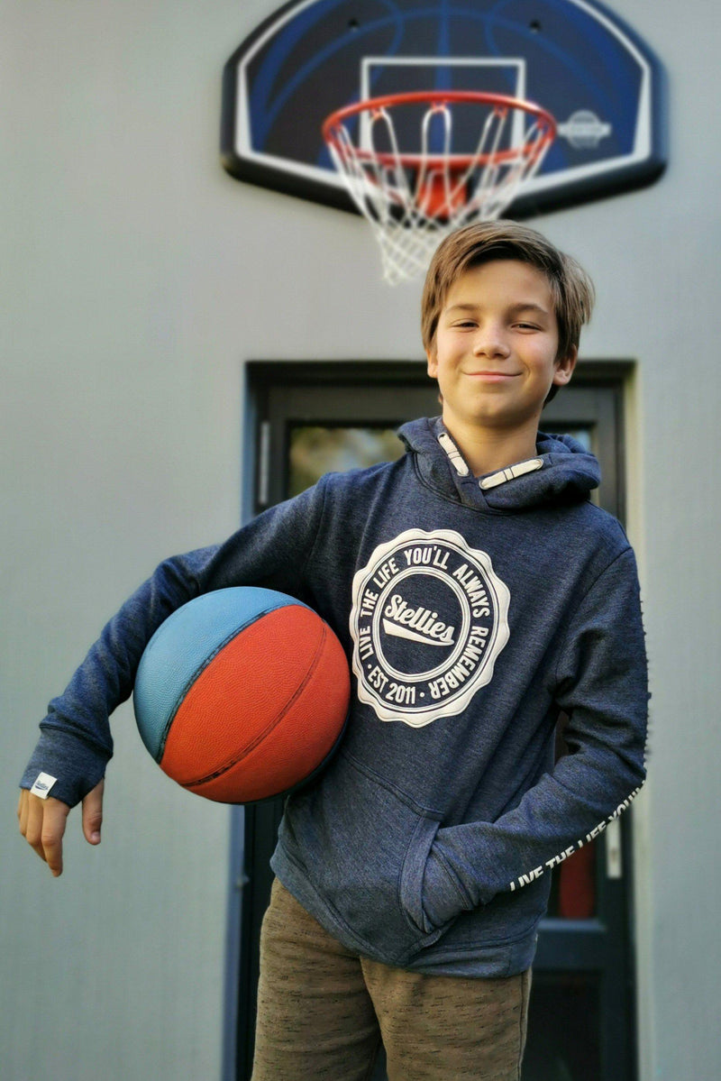 Kids Unisex Hoodie in Indigo - Stellies Authentic Clothing