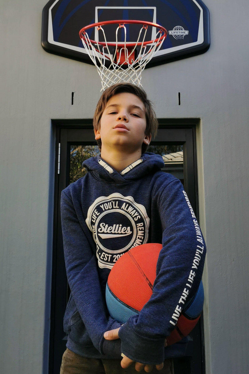 Kids Unisex Hoodie in Indigo - Stellies Authentic Clothing