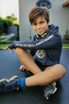 Kids Unisex Hoodie in Indigo - Stellies Authentic Clothing
