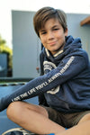 Kids Unisex Hoodie in Indigo - Stellies Authentic Clothing