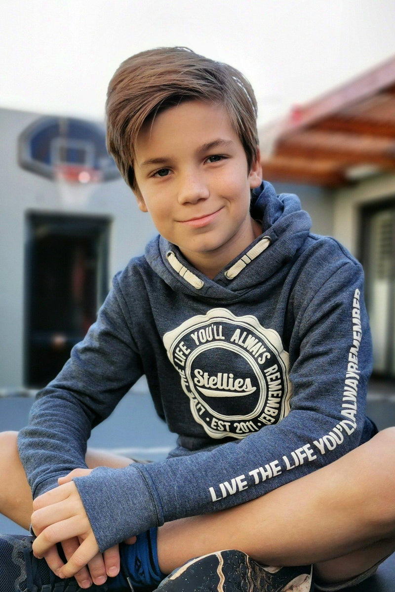 Kids Unisex Hoodie in Indigo - Stellies Authentic Clothing