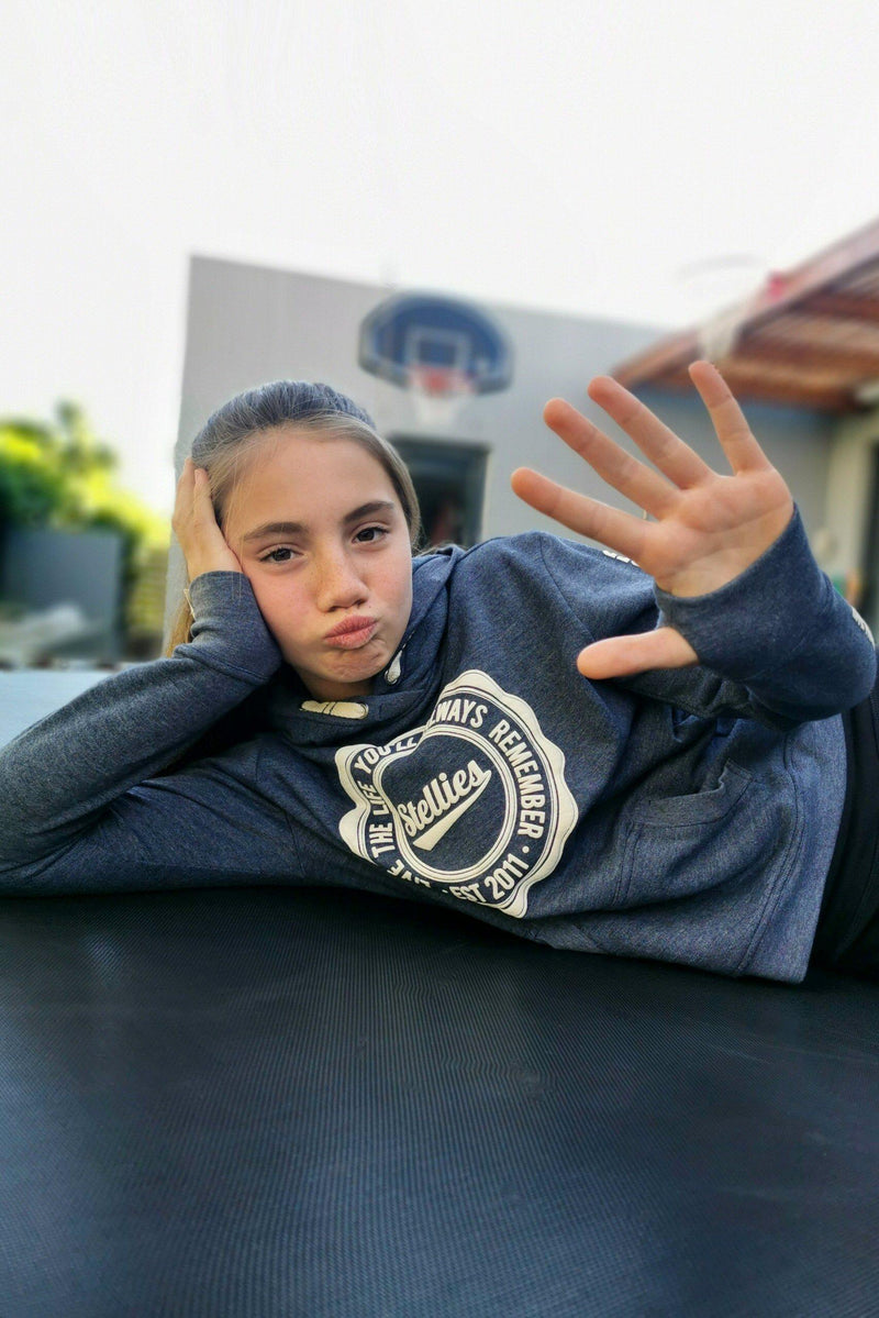 Kids Unisex Hoodie in Indigo - Stellies Authentic Clothing