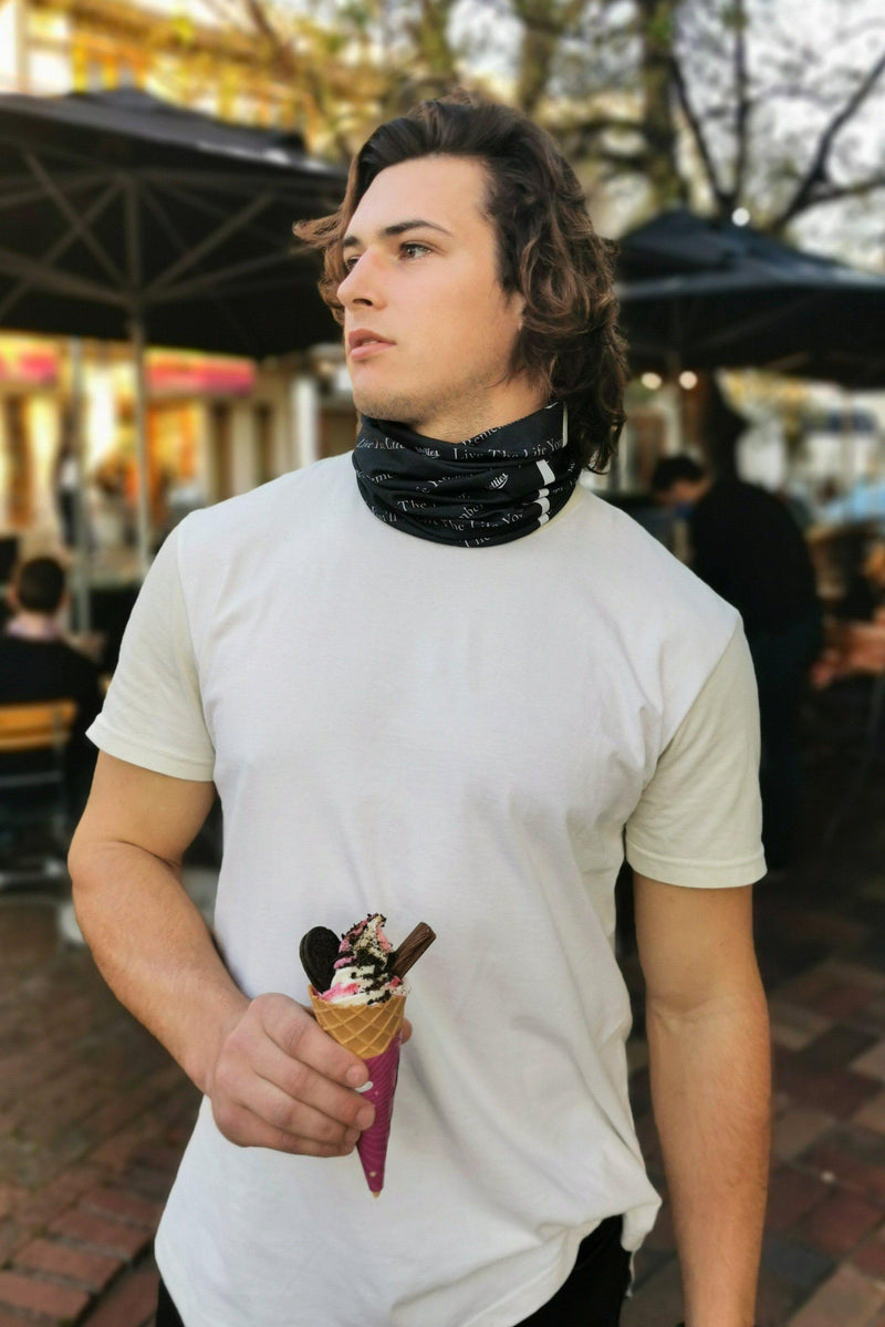 Black Buff with White - Stellies Authentic Clothing