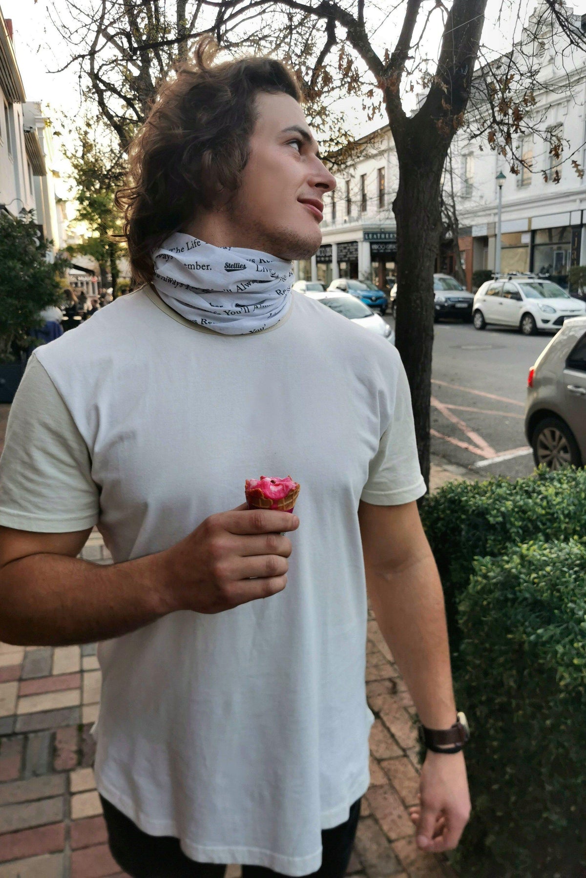 White Buff with Black - Stellies Authentic Clothing