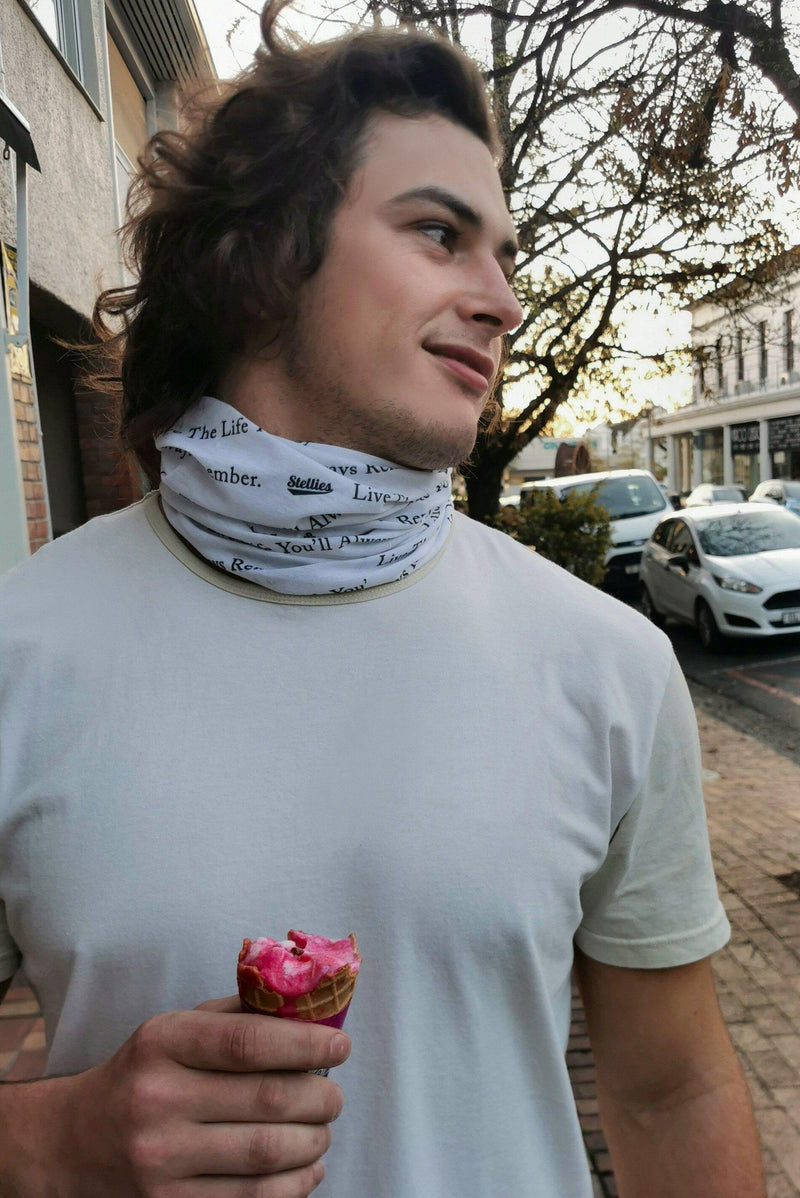 White Buff with Black - Stellies Authentic Clothing