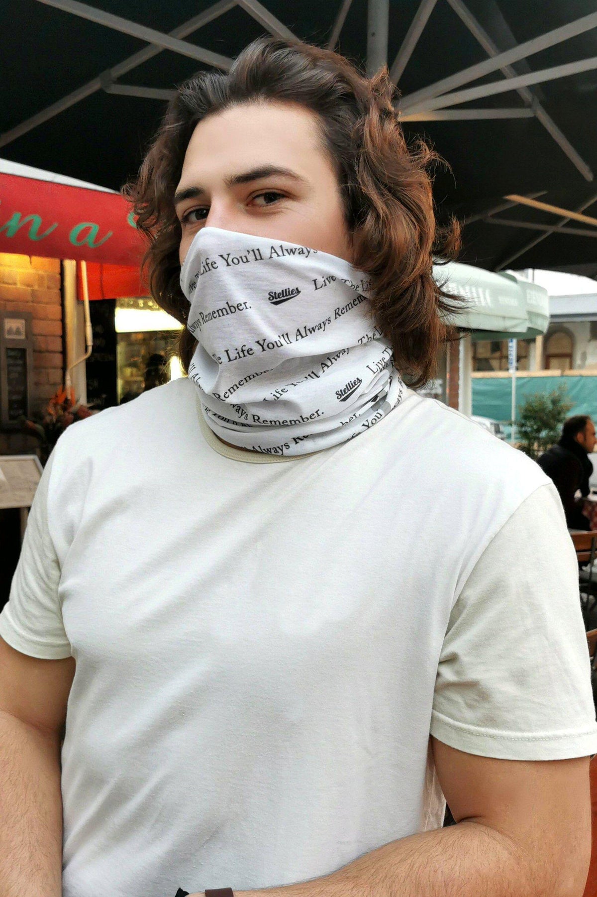 White Buff with Black - Stellies Authentic Clothing