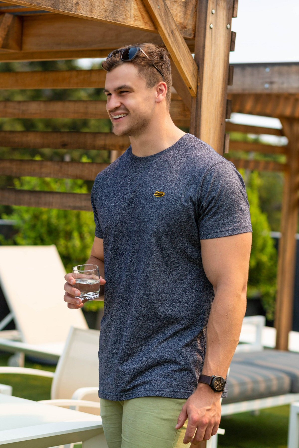 Core Tee In Navy Jasper