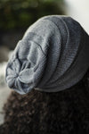 Horizontal Knit Slouchy Beanie - Stellies Authentic Clothing
