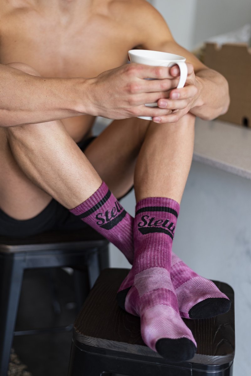 Stellies Socks in Crimson Crush-Dye