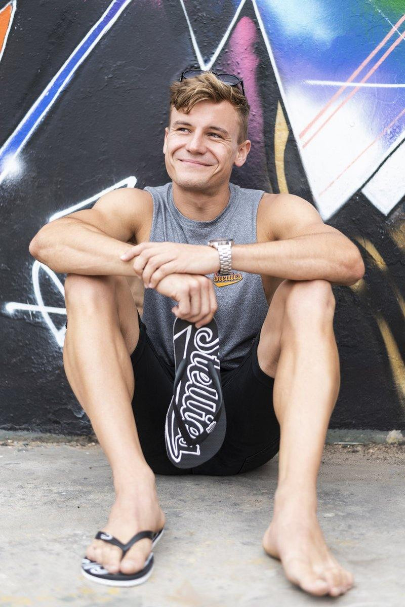 Graffiti Flip-Flops - Stellies Authentic Clothing