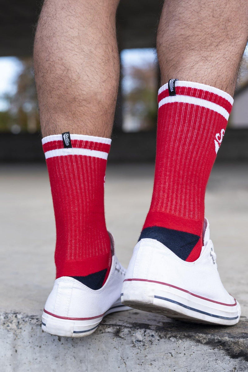 Stellies Socks in Robot Red - Stellies Authentic Clothing