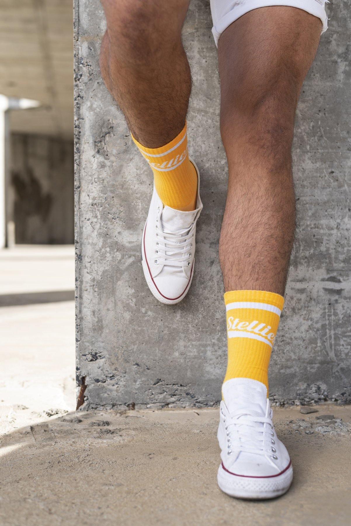  SOCK-101-21 - Mustard - Designer Solid Mens Sock : Clothing,  Shoes & Jewelry