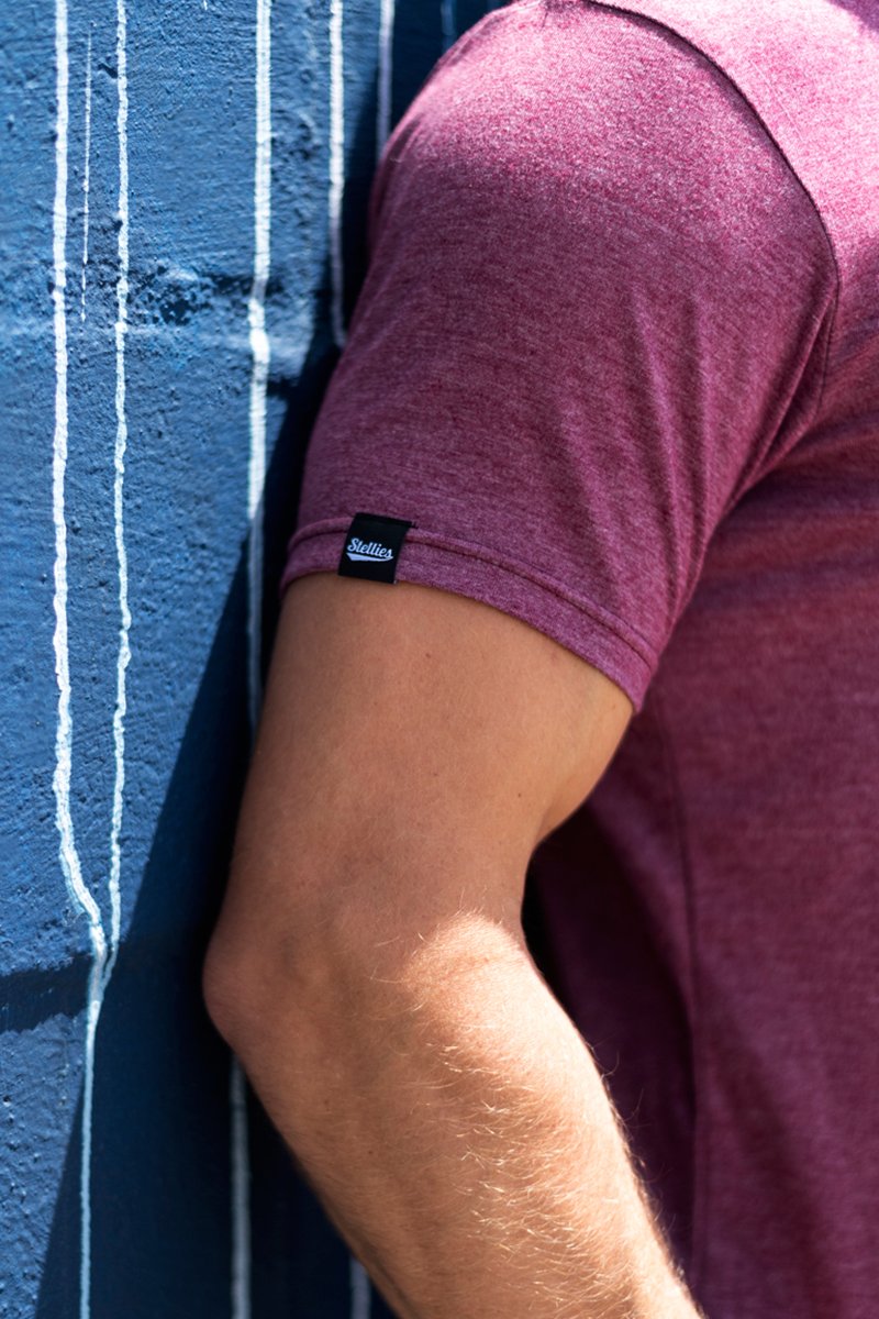 Mens Ruby Outline Crew Neck Tee