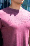 Mens Ruby Outline Crew Neck Tee