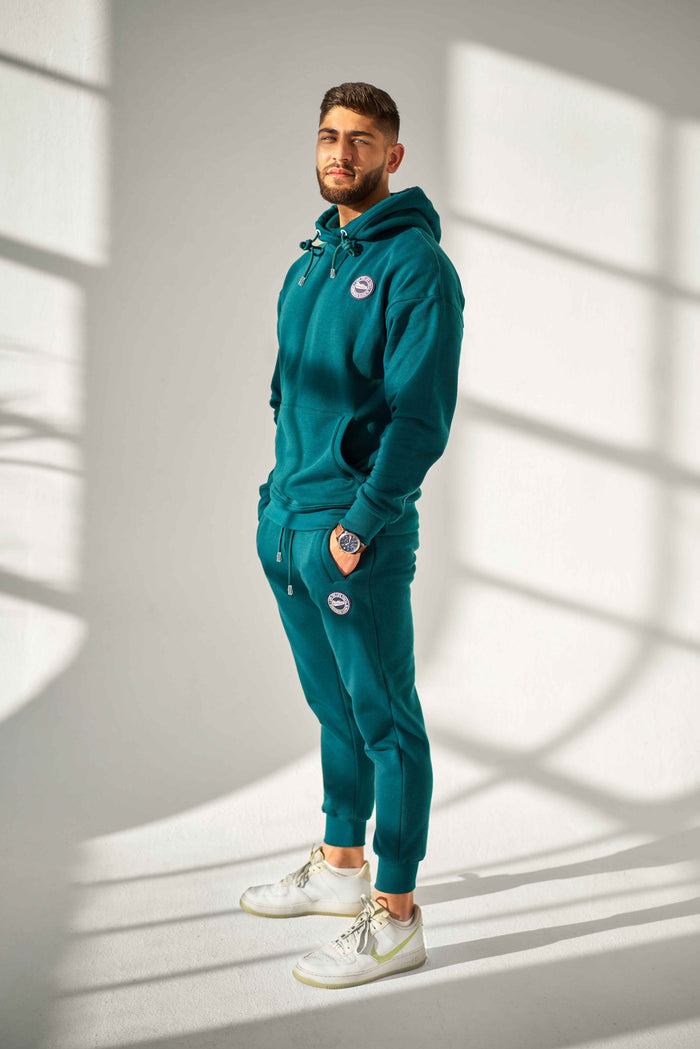 Baggy Fleece Hoodie - Sea Storm