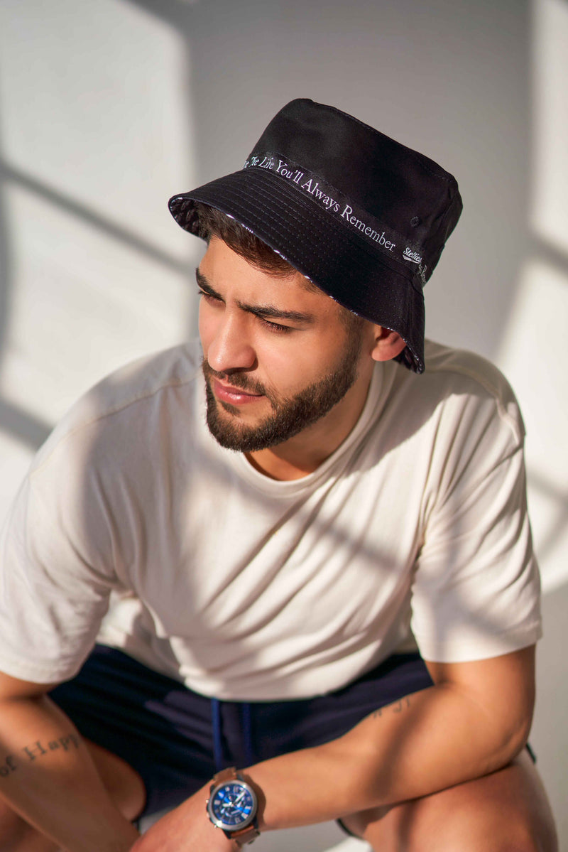 The Reversible Bucket Hat In Monochrome