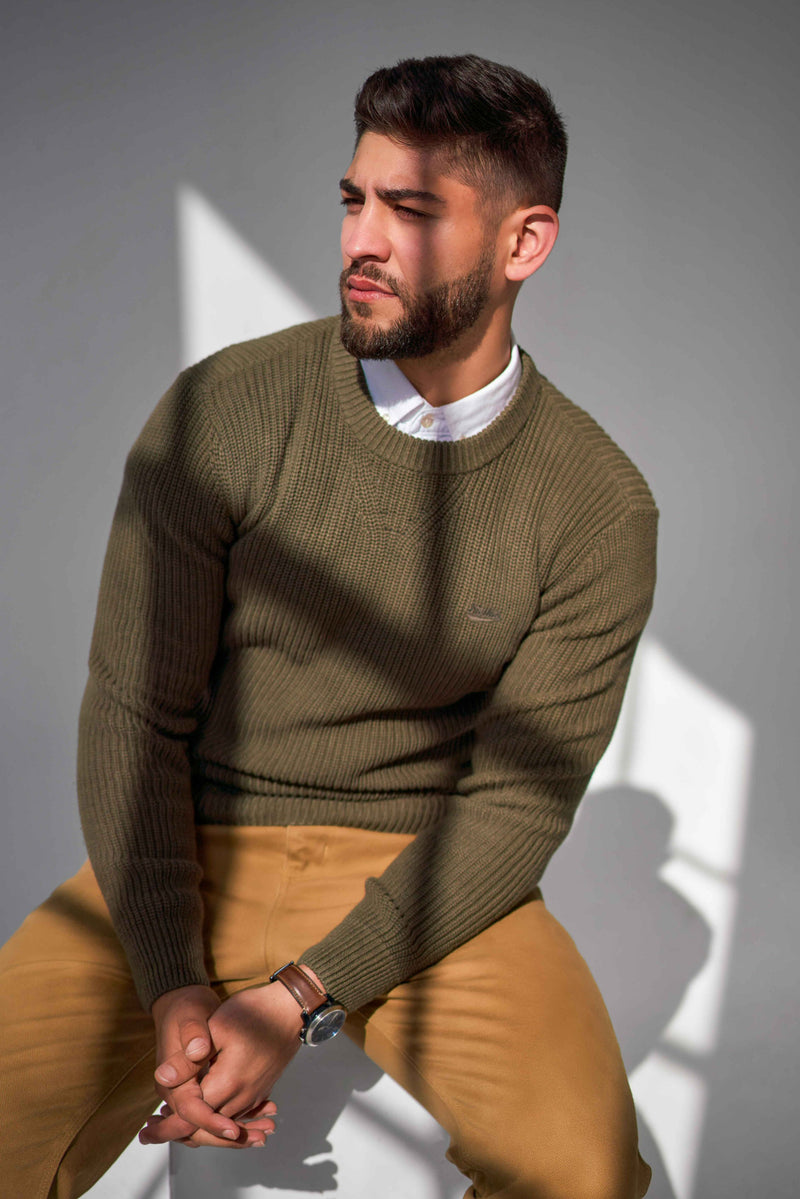 Heavy Knit Pullover - Sage