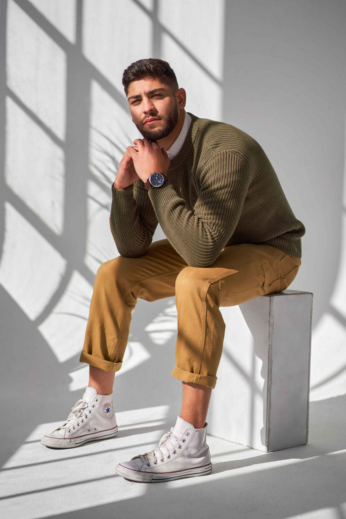 Heavy Knit Pullover - Sage