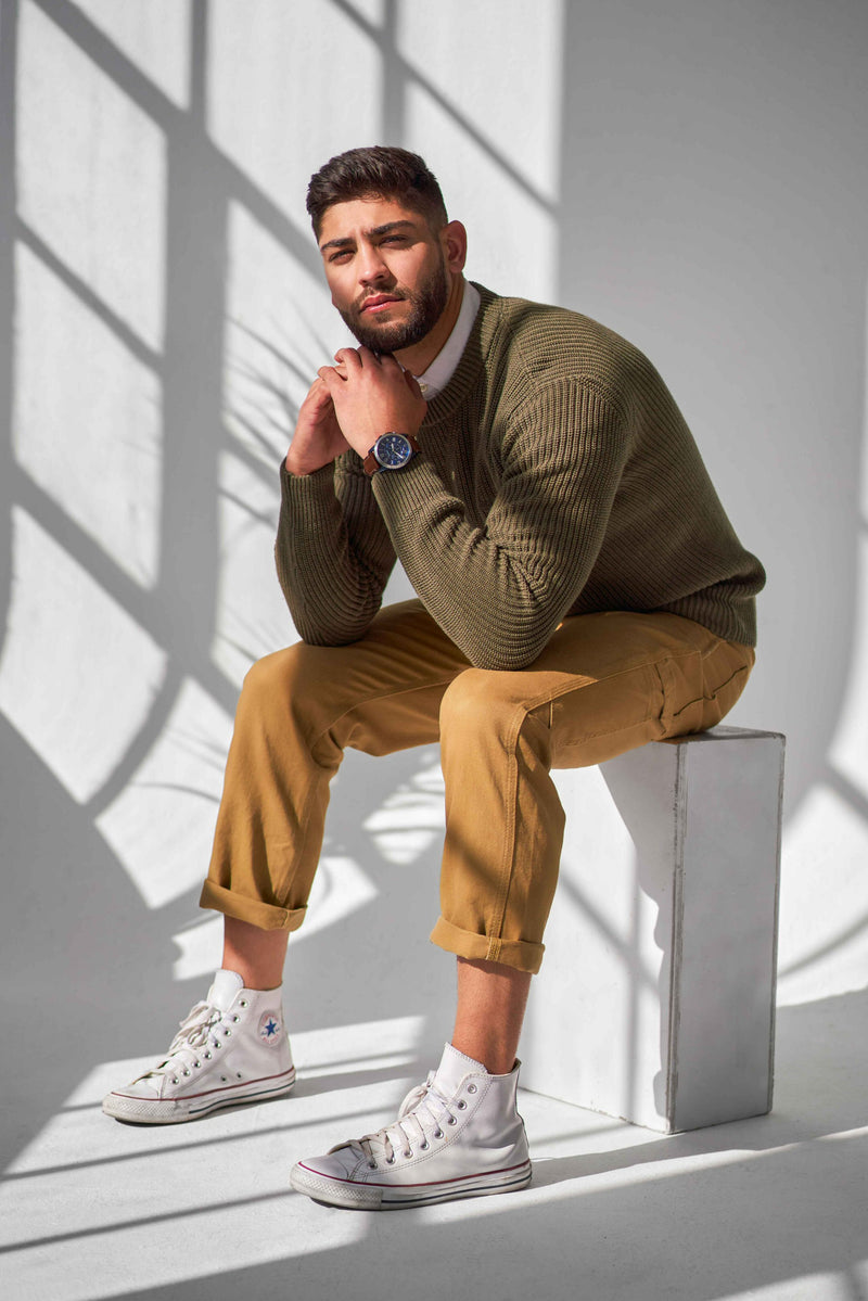 Heavy Knit Pullover - Sage