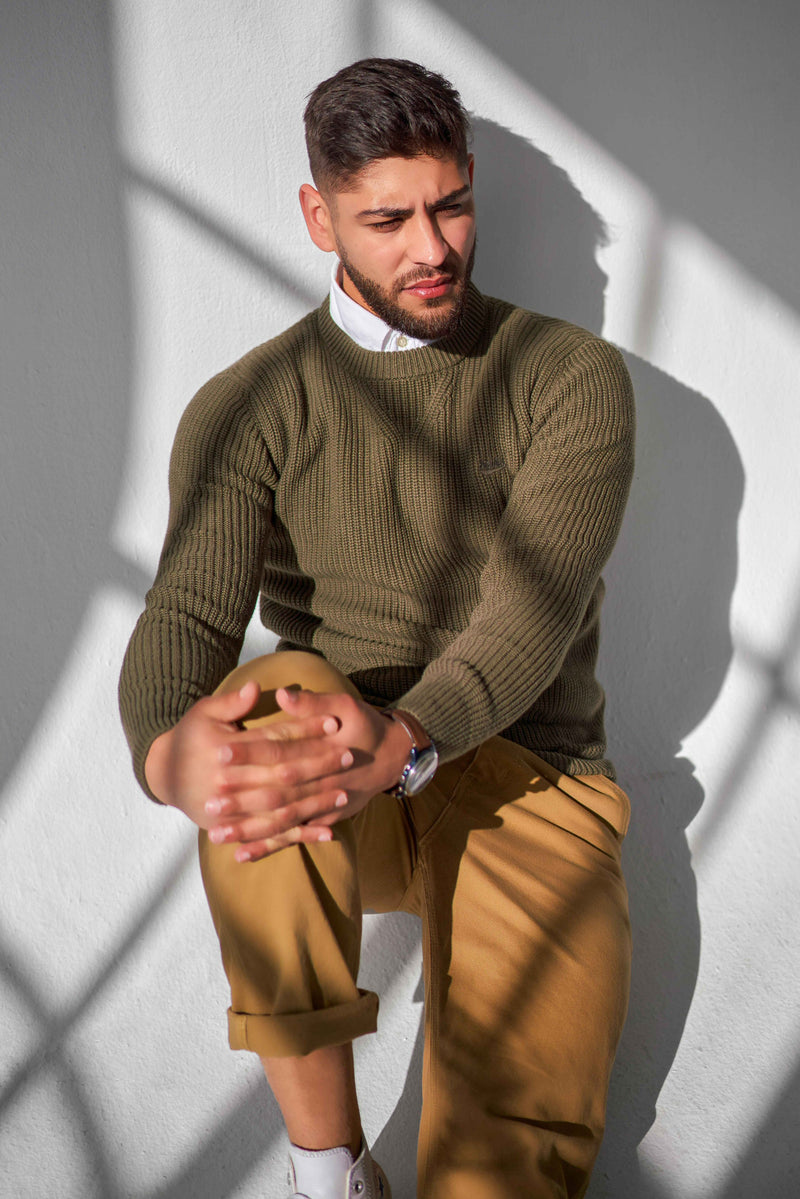 Heavy Knit Pullover - Sage