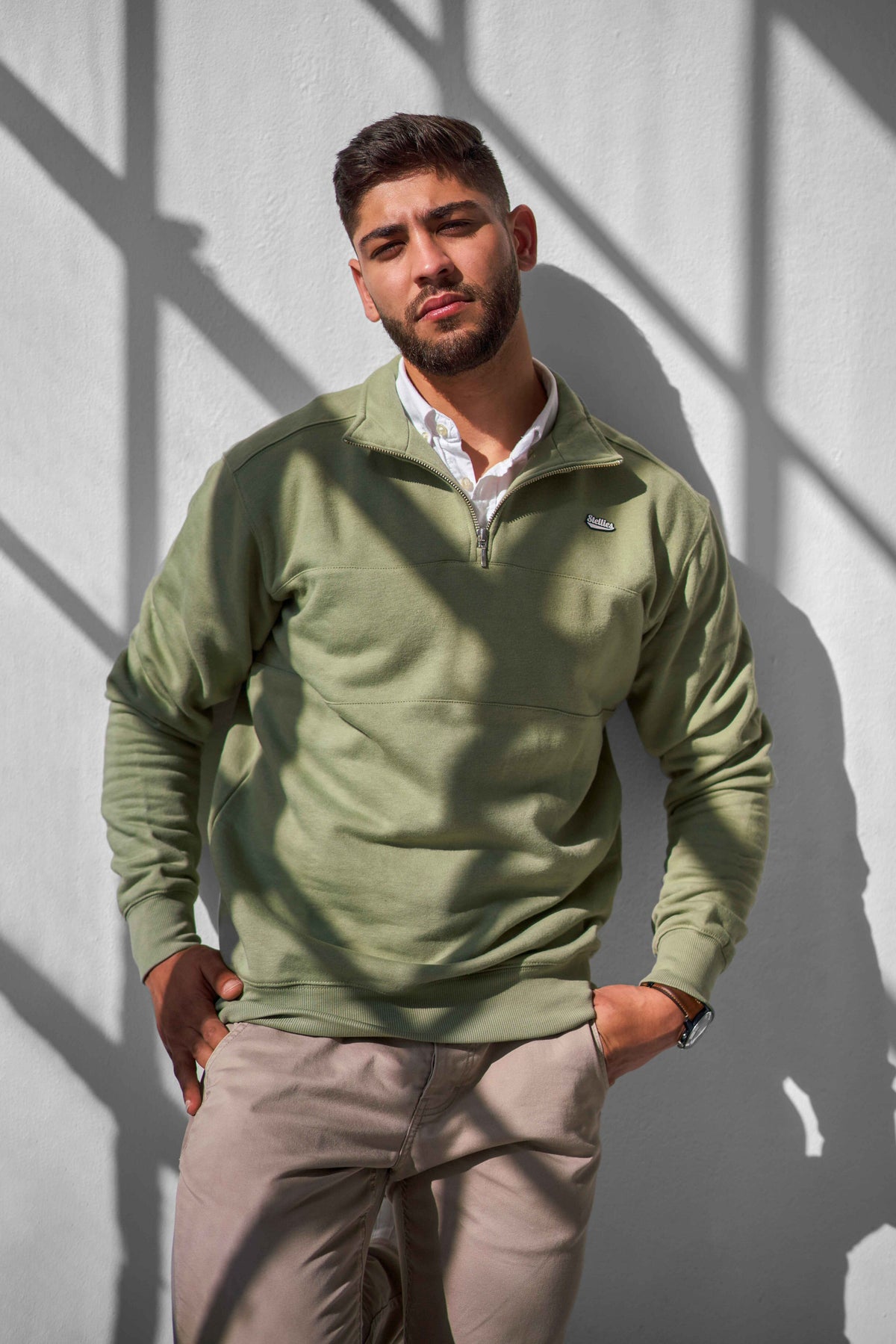 Classic Half-Zip Pullover - Spanish Moss