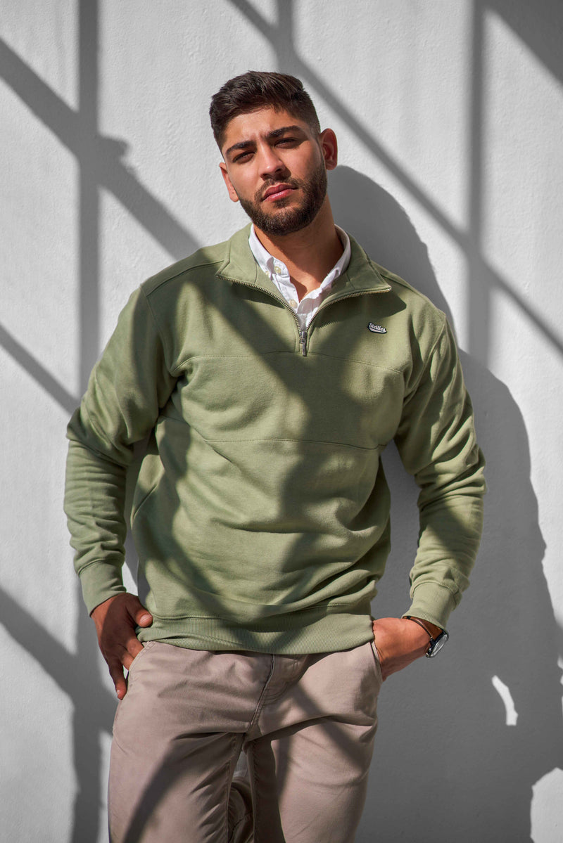 Classic Half-Zip Pullover - Spanish Moss