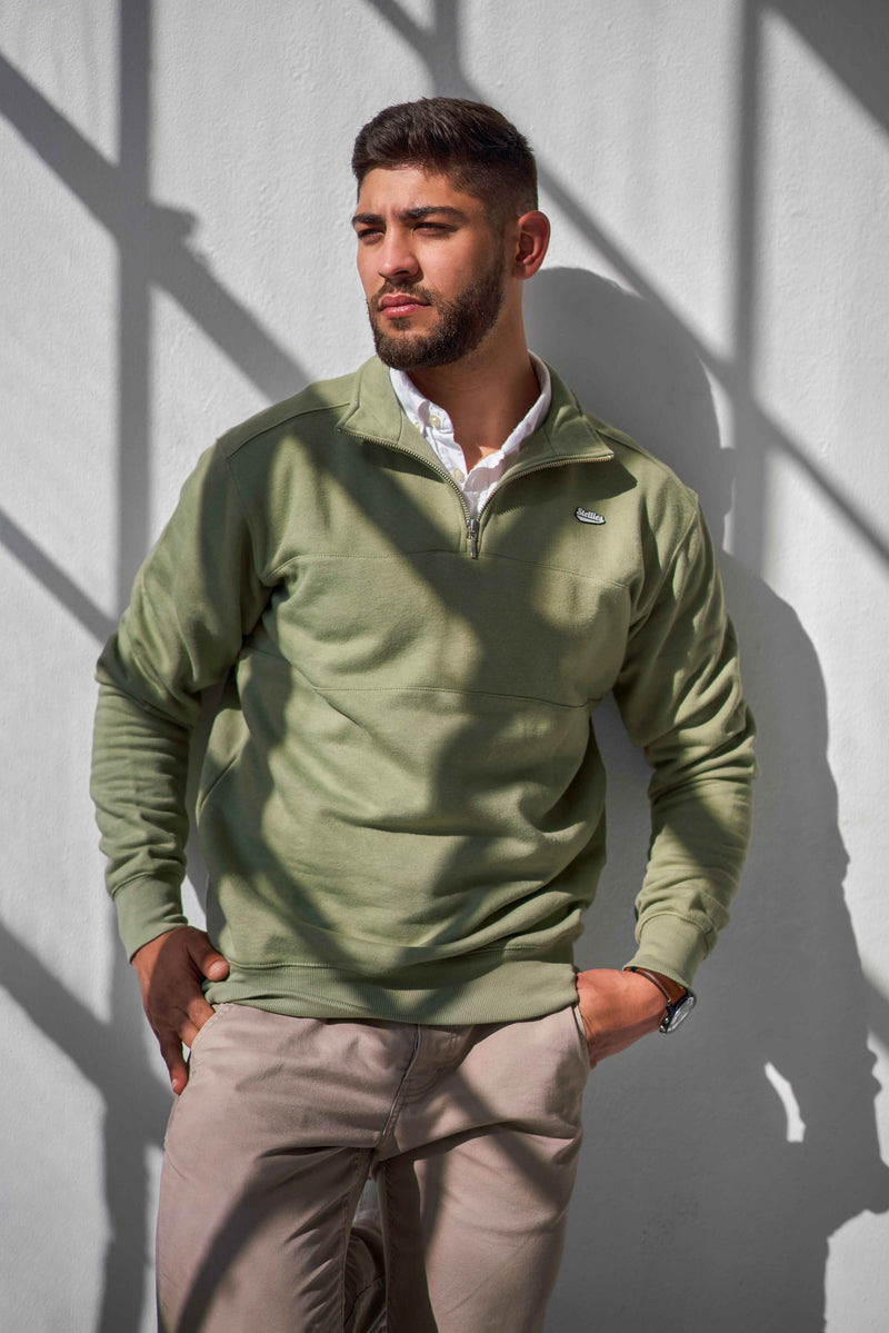 Classic Half-Zip Pullover - Spanish Moss