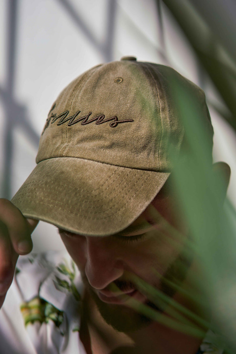 Acid-Washed Dad Cap - Olive