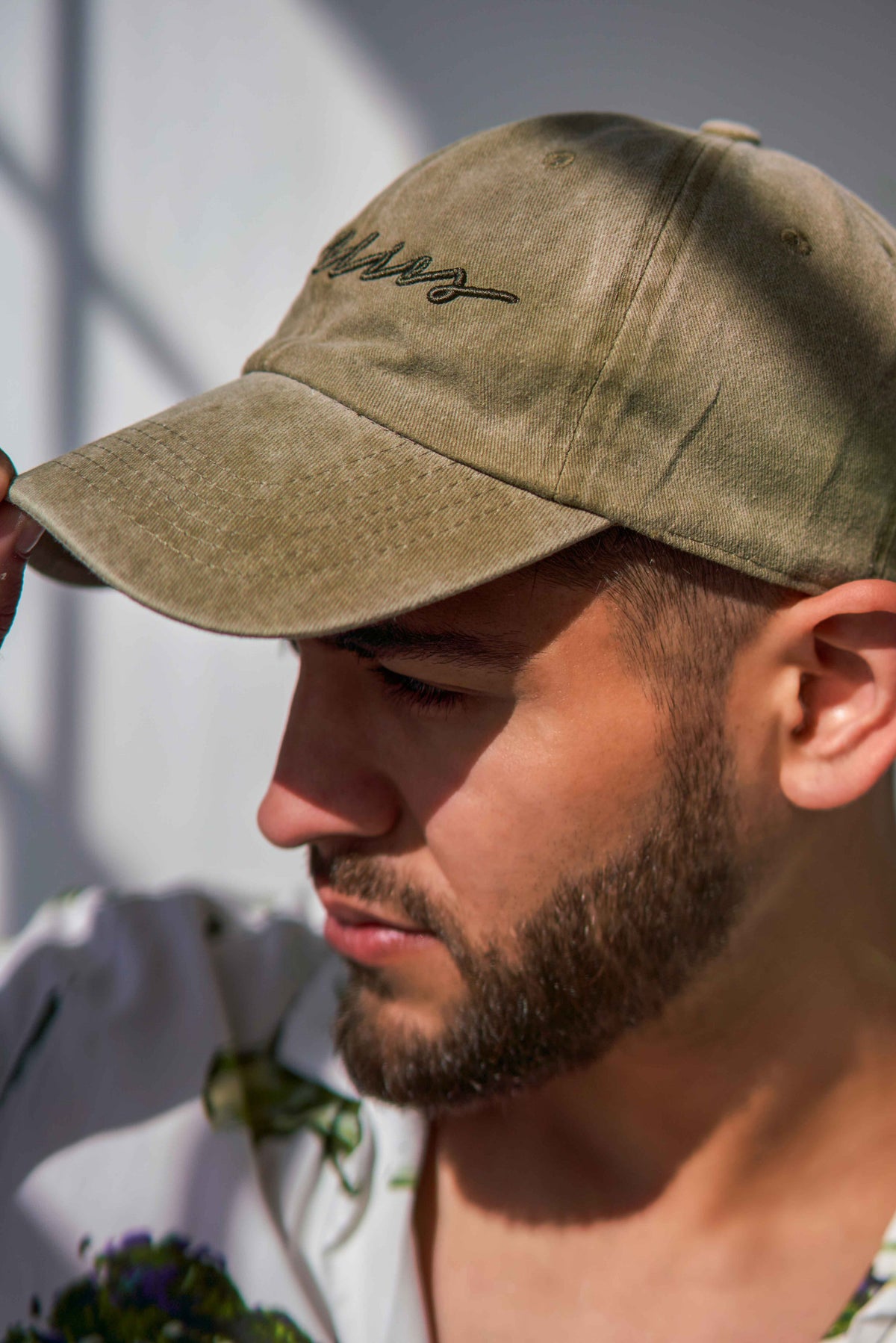 Acid-Washed Dad Cap - Olive
