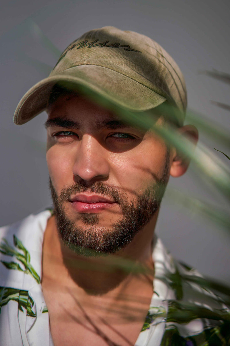 Acid-Washed Dad Cap - Olive