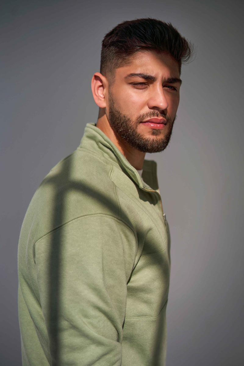 Classic Half-Zip Pullover - Spanish Moss