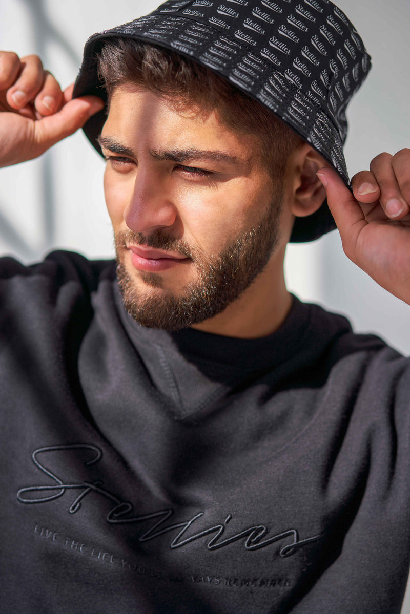The Reversible Bucket Hat In Monochrome