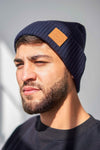 The Wool Core Beanie in Navy