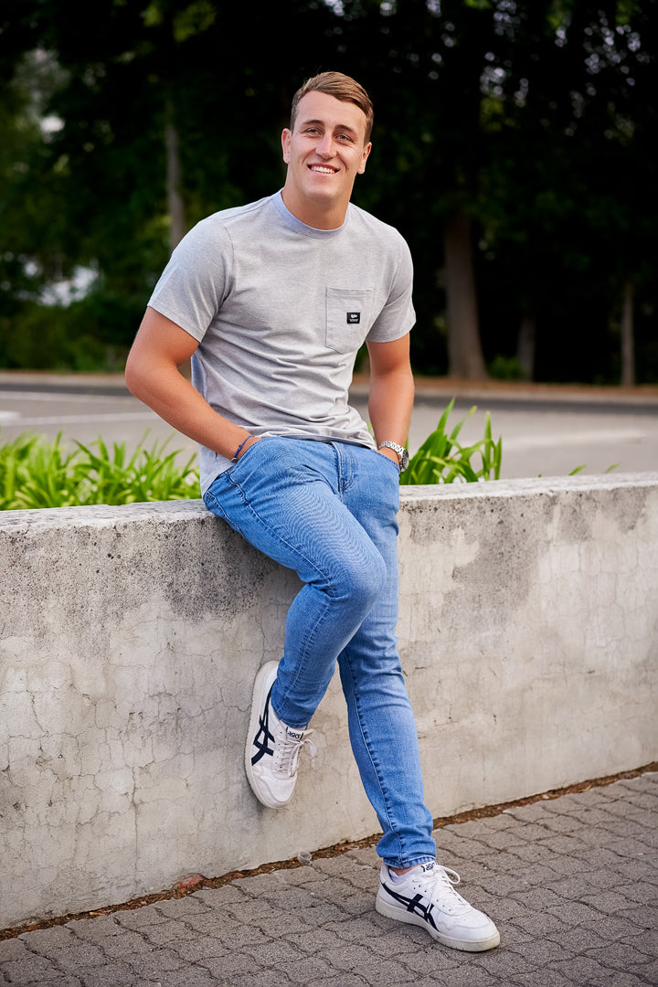 Short Sleeve Vagabond T-shirt - Grey Melange