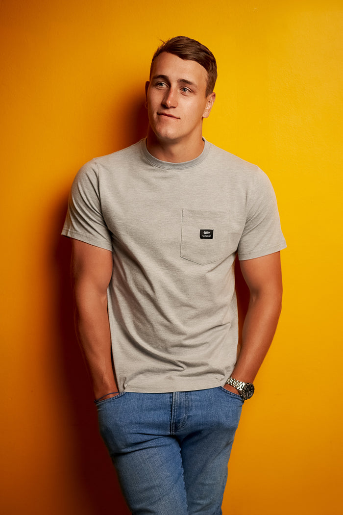 Short Sleeve Vagabond T-shirt - Grey Melange