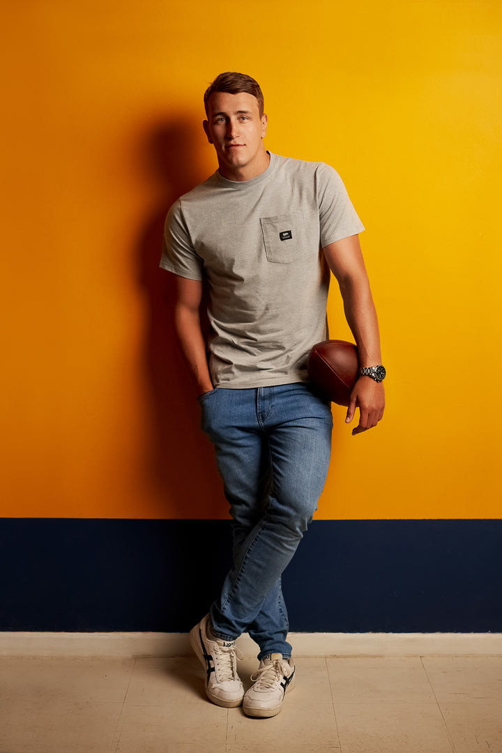 Short Sleeve Vagabond T-shirt - Grey Melange